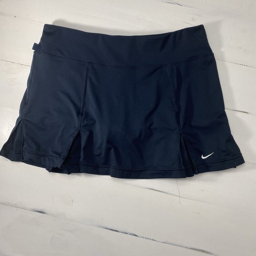 Nike Court Dri-FIT Stock Club Tennis Skirt Short Womens Med Navy Blue Skort